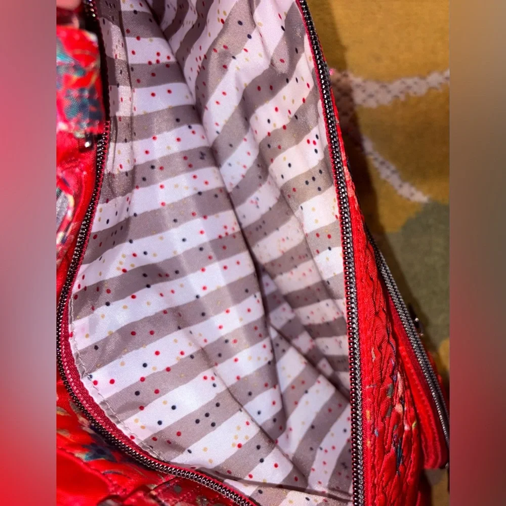 Lug Windjammer Tote Bag Crimson Bloom Floral Red - Picture 15 of 16